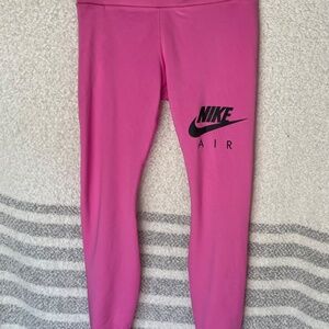 neon pink nike air leggings - S